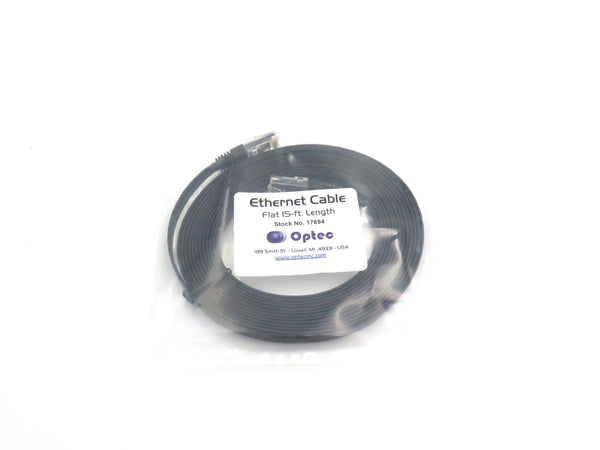 17694 - 15-ft. flat Cat-5e Ethernet cable. – Optec, Inc.
