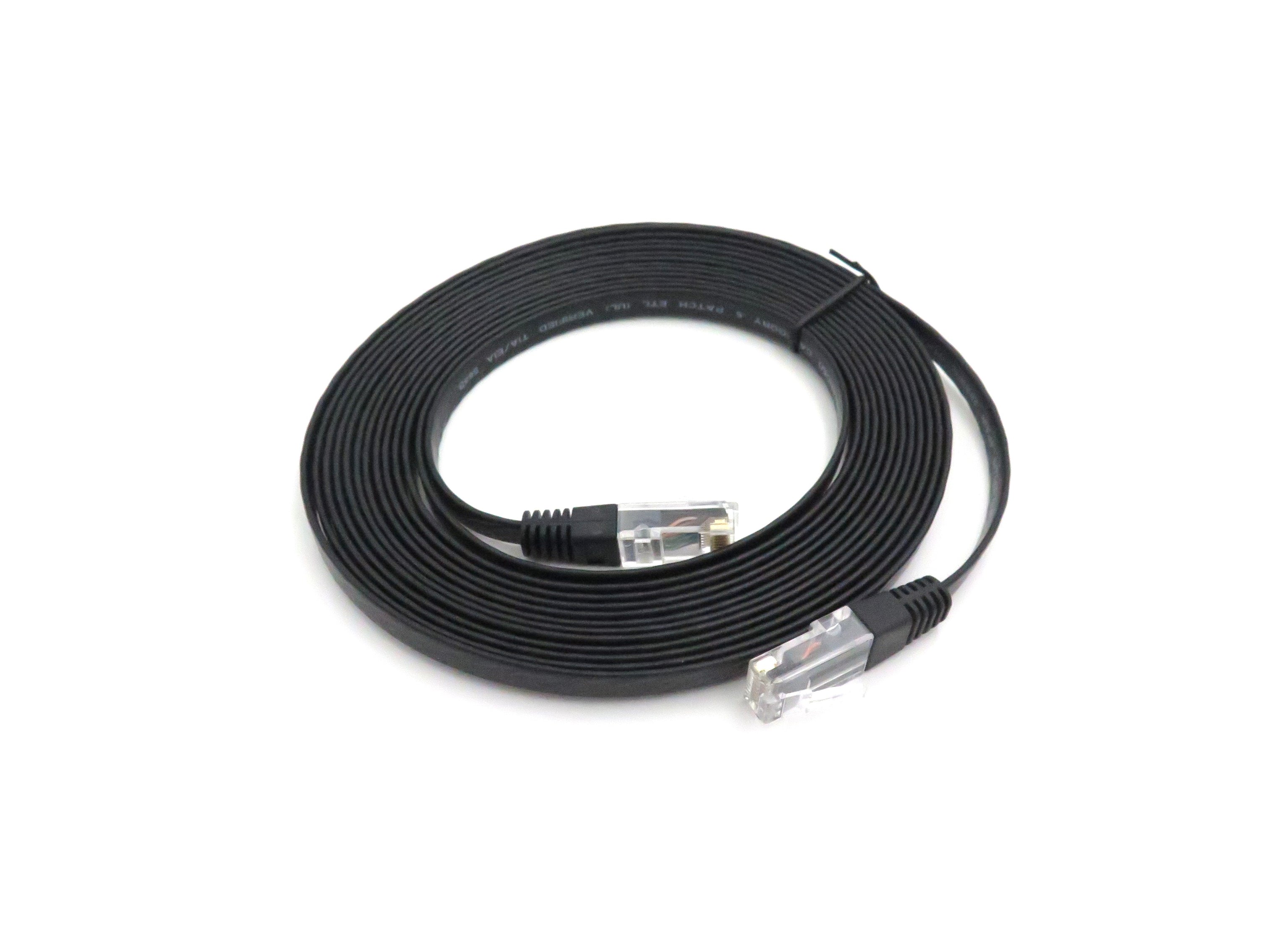 17694 - 15-ft. flat Cat-5e Ethernet cable. – Optec, Inc.