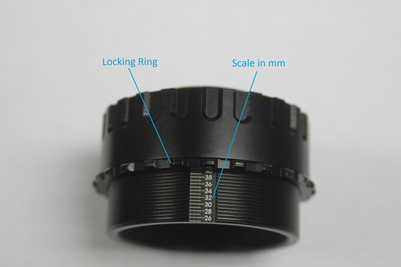 #19393 - Variable Length Camera adapter w/ STL threads.